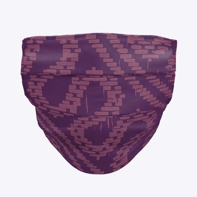 snake mask in soft plum 